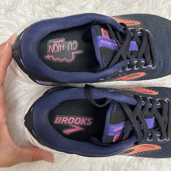 Brooks Adrenaline GTS 22 Blue Womens Sneakers size US 7.5 B Running Shoes - Picture 8 of 11